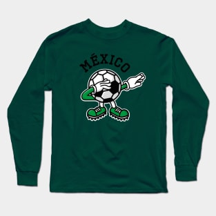 México Mexico dab dabbing soccer football Long Sleeve T-Shirt